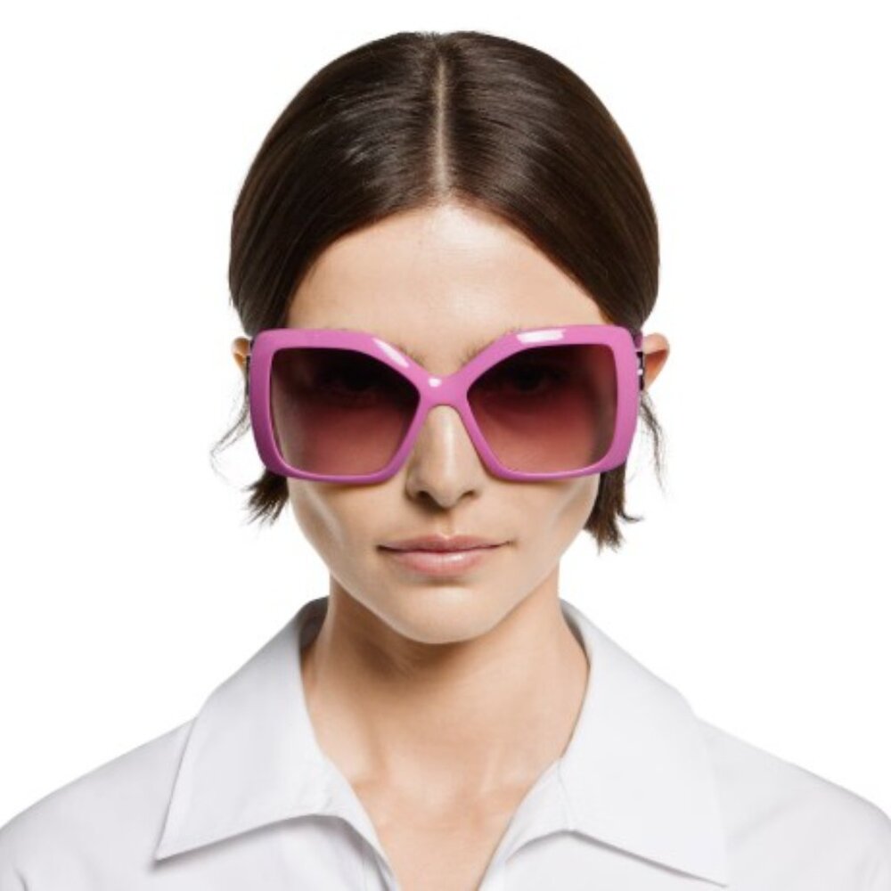 Gucci GG2015S 005 Square Sunglasses – Pink/Burgundy - Picture 3 of 12